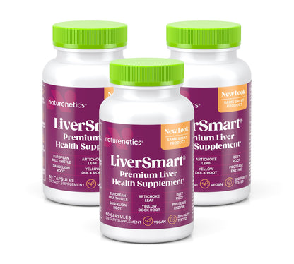 Naturenetics Milk Thistle Liver Cleanse & Support – 60 Veggie Capsules – 80% Silymarin + Artichoke & Dandelion – 3 Pack