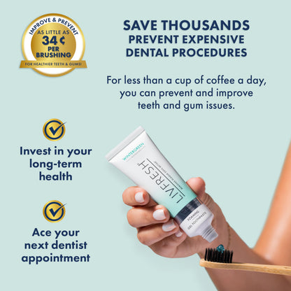 LIVFRESH Toothpaste Gel Wintergreen 3 Pack – Clinically Proven
