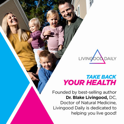 Livingood Daily Collagen Powder Vanilla – Grass-Fed, Vitamin C & Multivitamins, Gluten Free, 30 Servings
