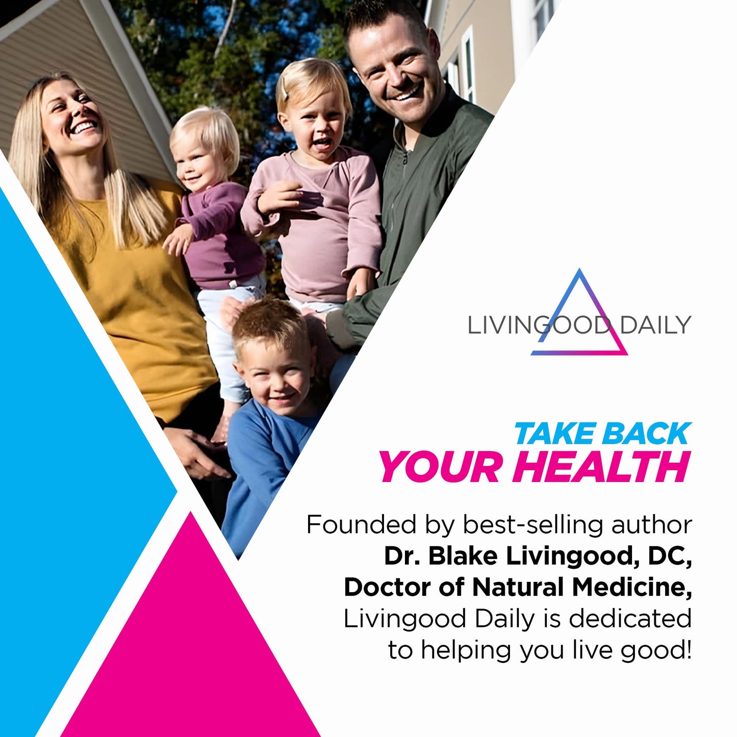 Livingood Daily Magnesium Supplement – 7-Form Glycinate-Citrate-Malate, 300mg, 60 Capsules