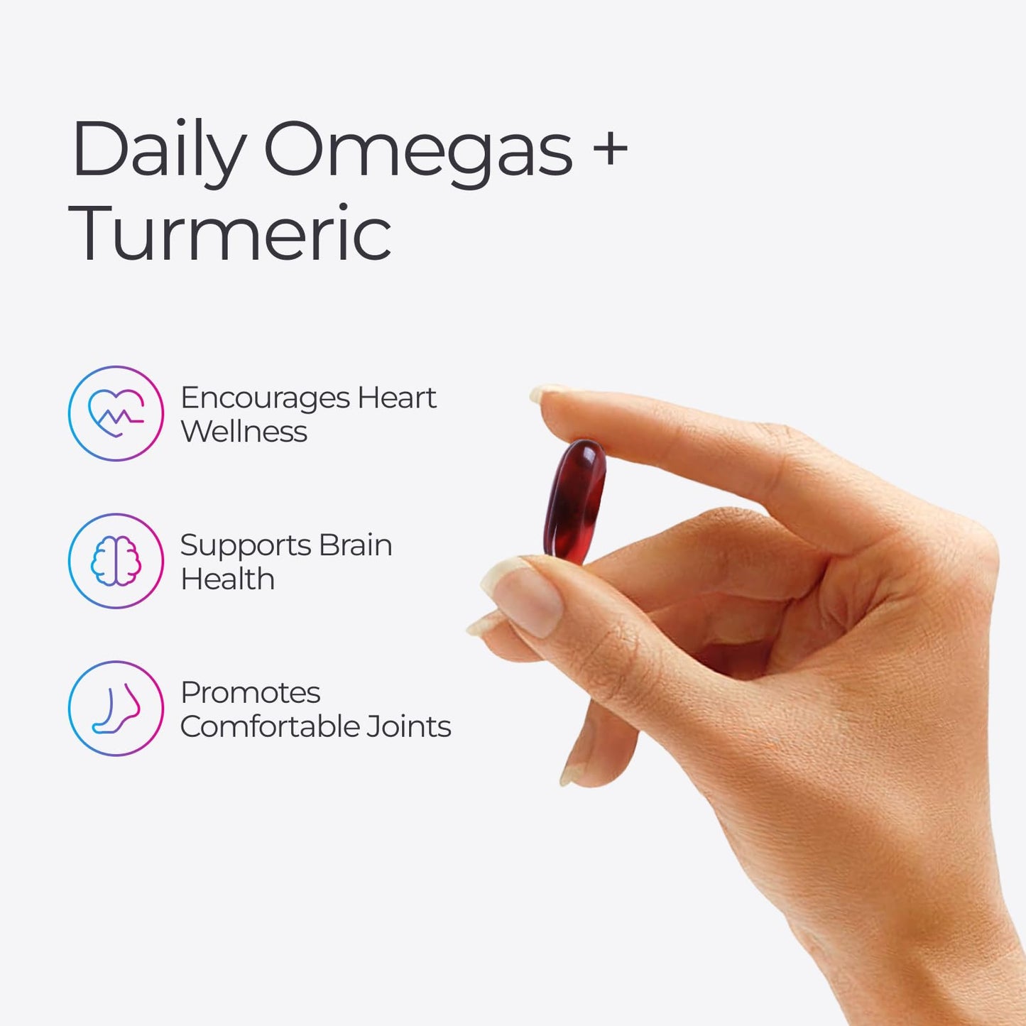Livingood Daily Omega 3-6-9 Plus Turmeric Curcumin — EPA & DHA, 60 Softgels