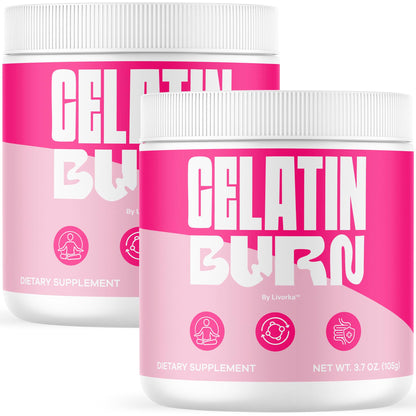 LIVORKA GelatinBurn Powder (2 Pack) – Premium Natural Wellness Formula, 120 Servings