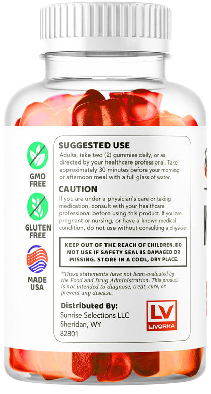 LIVORKA Keto Lean ACV Gummies – 2 Pack, 120 Gummies