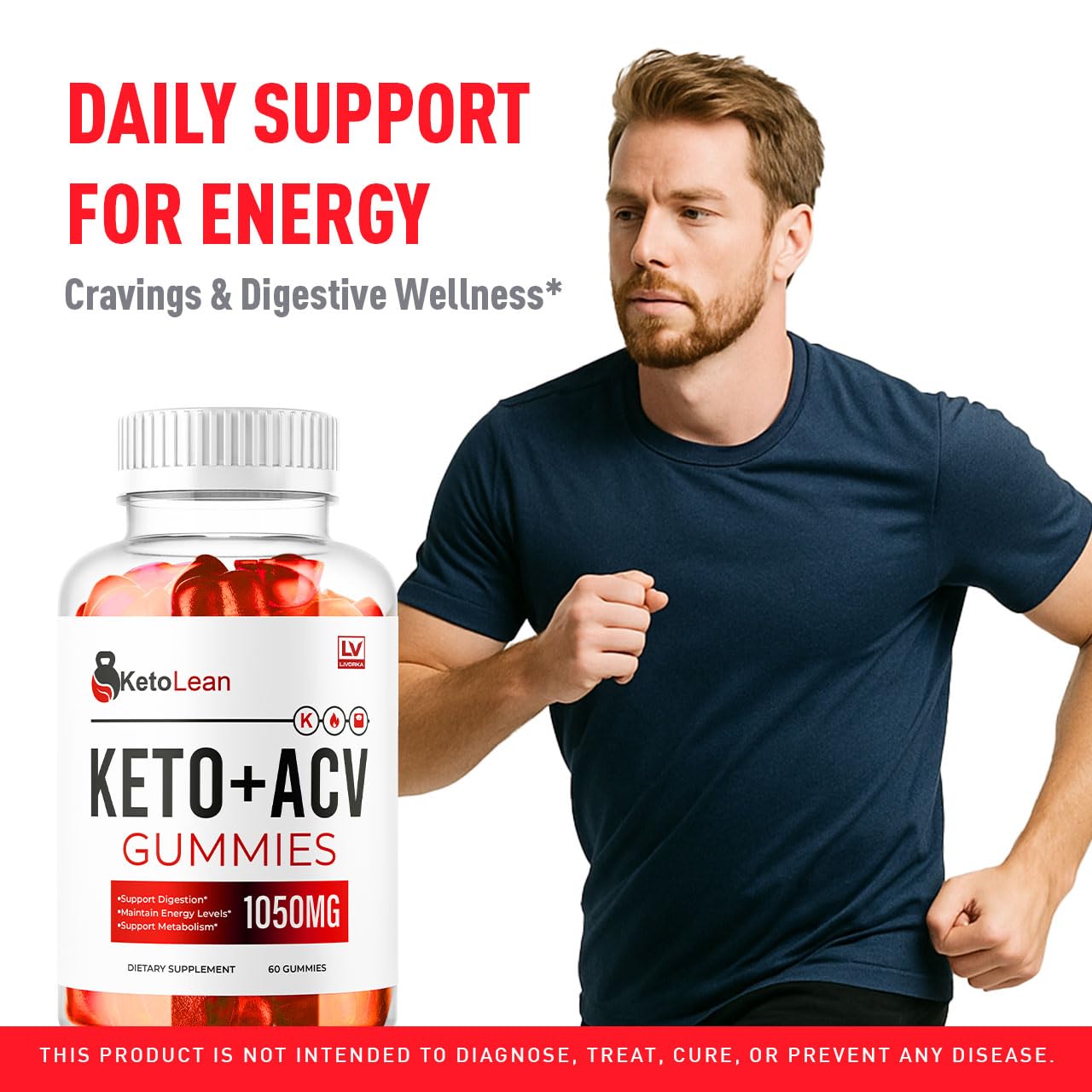 LIVORKA Keto Lean ACV Gummies – 2 Pack, 120 Gummies
