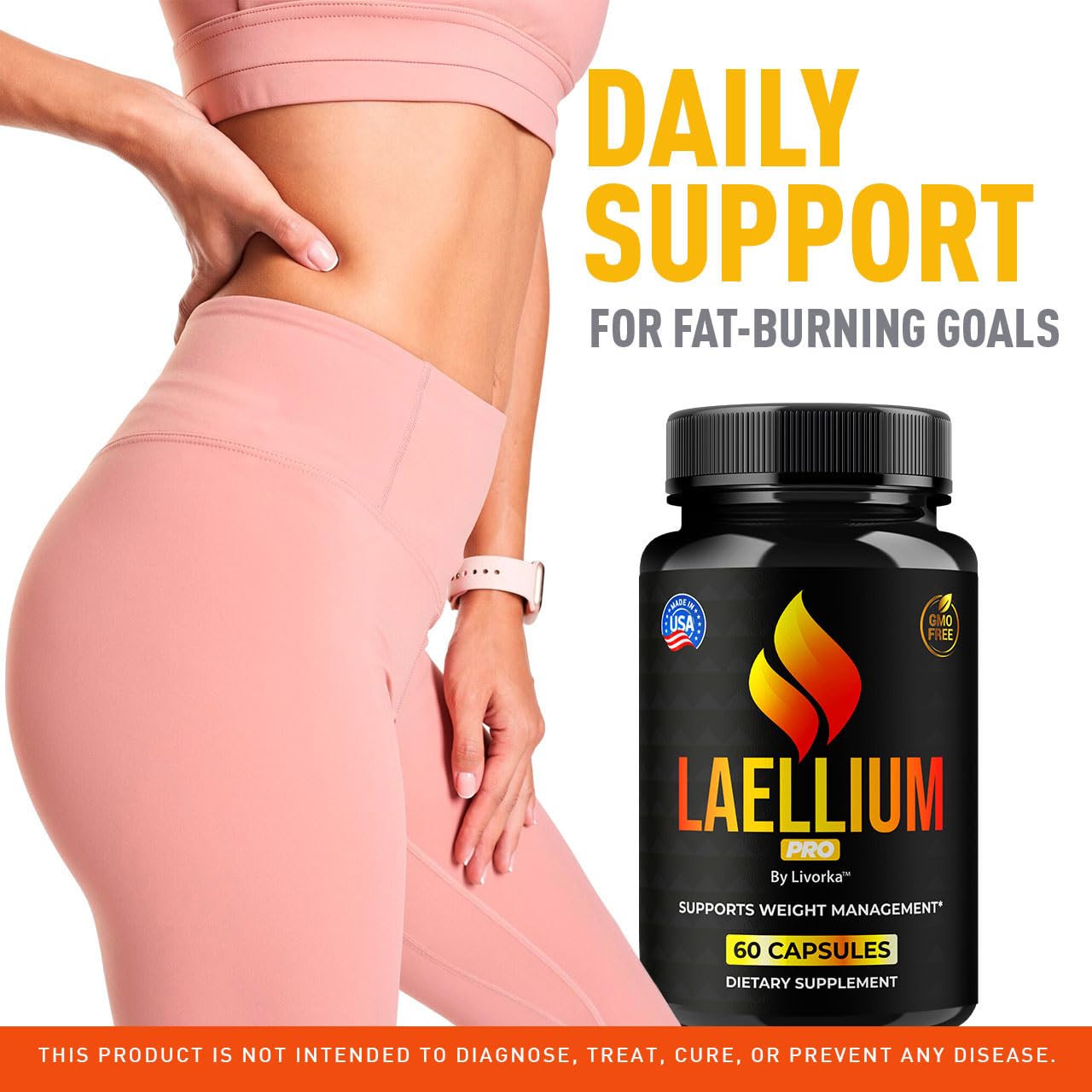 Laellium Pro Pills 5 Pack – All-Natural Daily Formula | LIVORKA Capsules, 300 Capsules