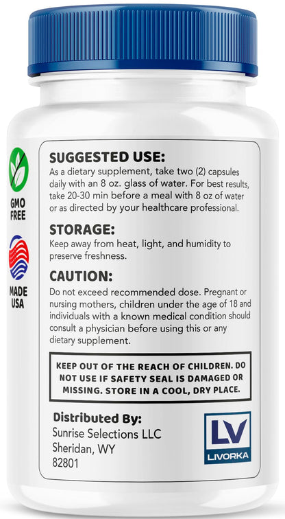 LIVORKA (3 Pack) Sciatisoothe – Sciatisoothe Supplement, 180 Capsules for 3 Months