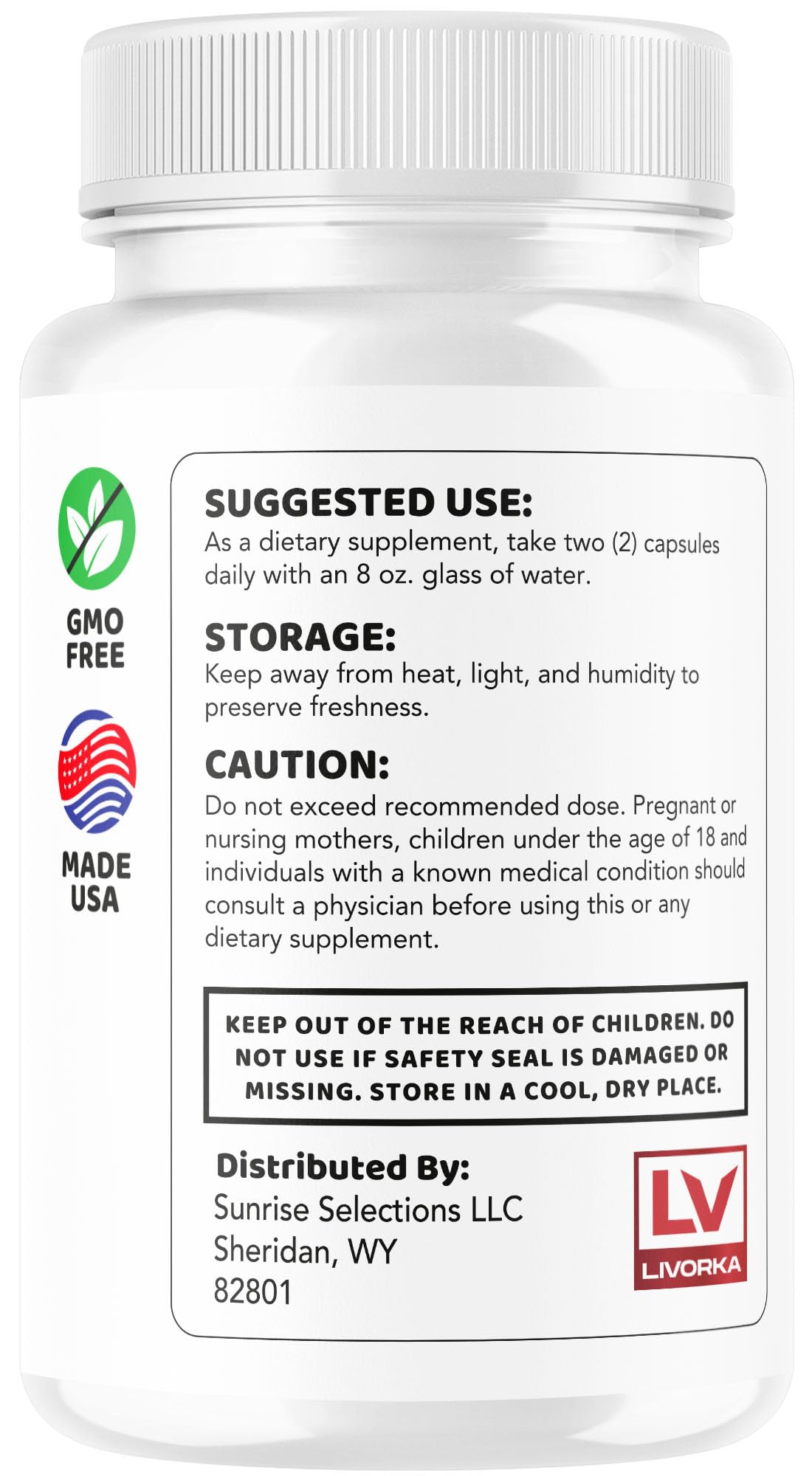 LIVORKA SugarWise Pro Capsules – All-Natural Premium Formula, 300 Capsules (5 Pack)