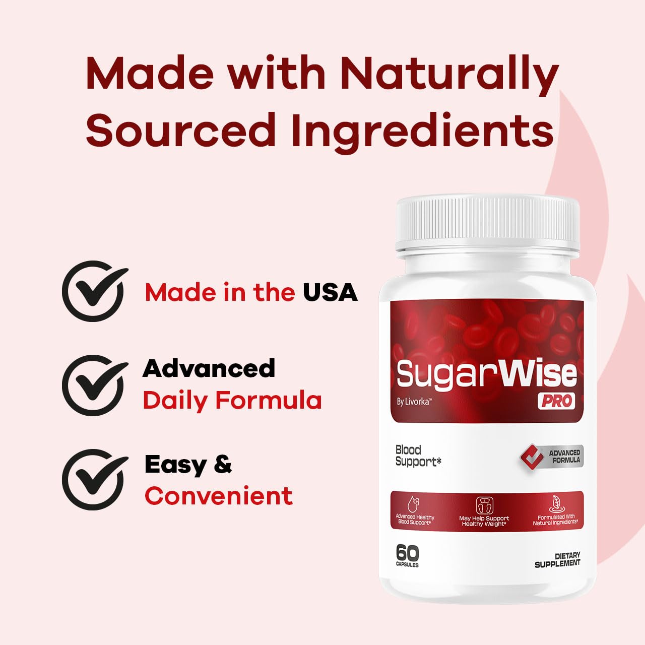 LIVORKA SugarWise Pro Capsules – All-Natural Premium Formula, 300 Capsules (5 Pack)