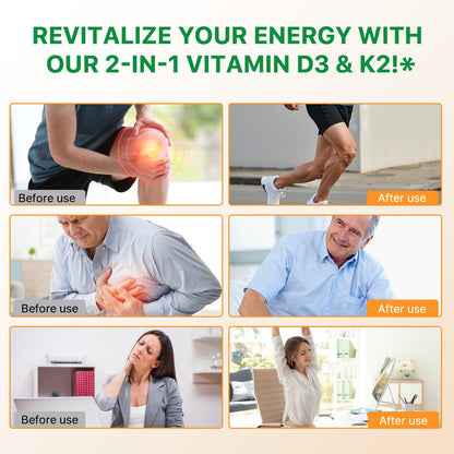 Lofuanna Vitamin D3 K2 Softgels – 2-in-1 D3 & K2 with Coconut Oil