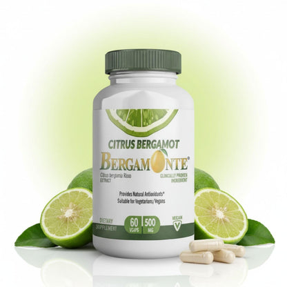Logic Nutra Citrus Bergamot Supplement (Citrus Bergamia) 1,000 mg per Serving (2) 60 Vegan Capsules – Patented Bergamonte