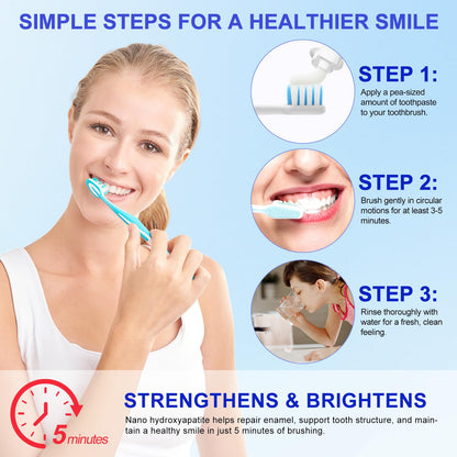 7.5% Hydroxyapatite Toothpaste – Enamel Protection, Fluoride-Free, Gentle Mint