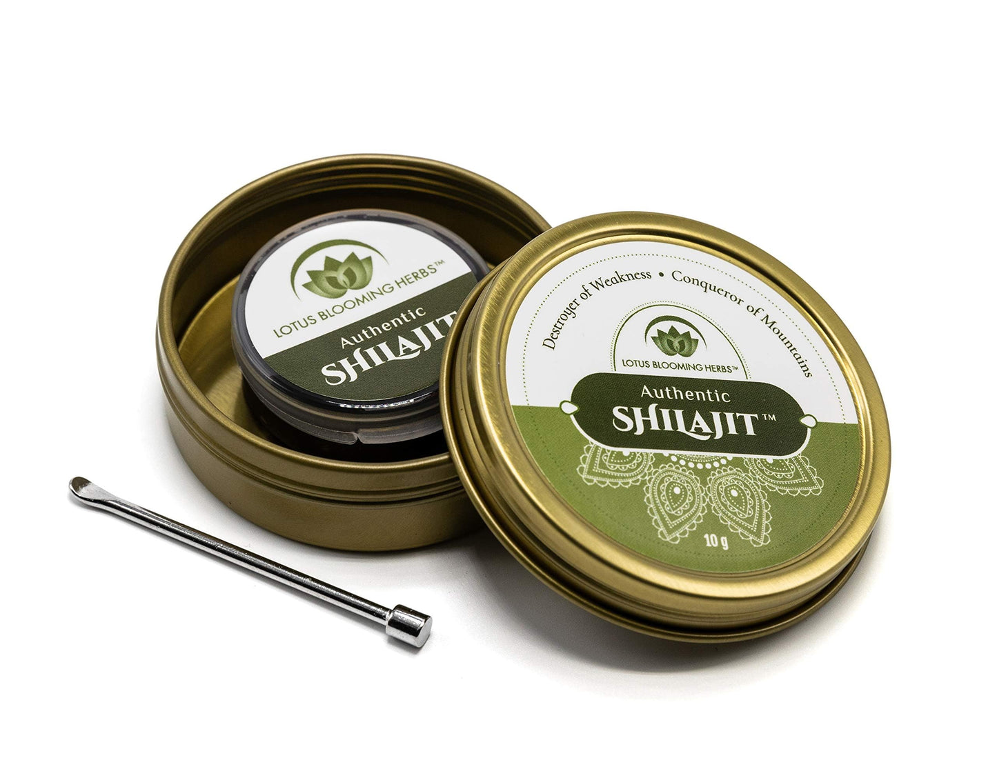 Lotus Blooming Herbs Authentic Shilajit Resin – 100% Pure Gold Grade Himalayan Shilajit, 10g