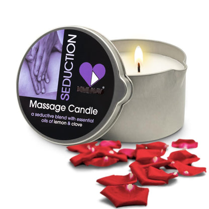 LOVE PLAY Massage Oil Candle for Home Spa – Vegan Hydrating Body Oil Candle (6.76oz)