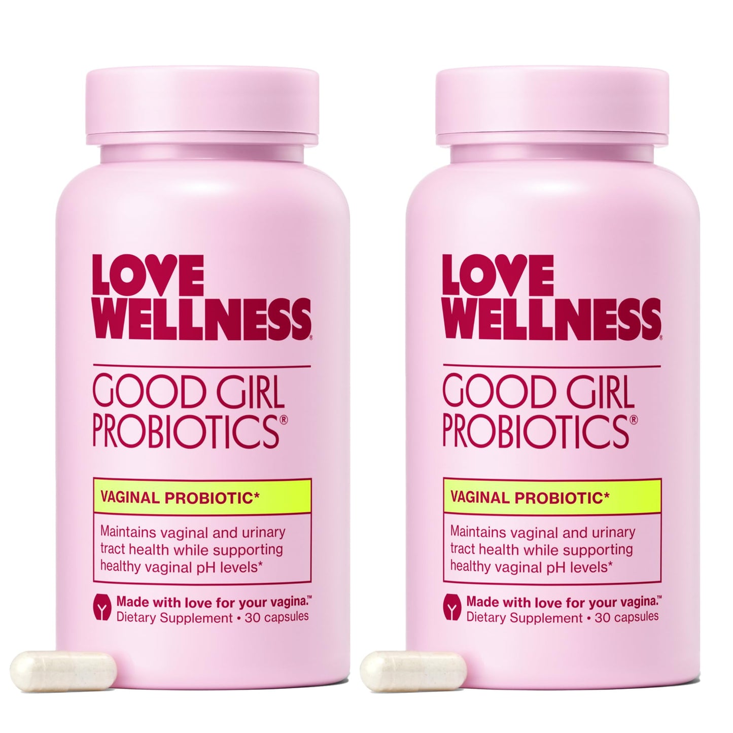 Love Wellness Good Girl Probiotics — 9-Strain Vaginal Health Probiotic for pH Balance, UTIs, Yeast, and Immune Support | Gluten-Free
