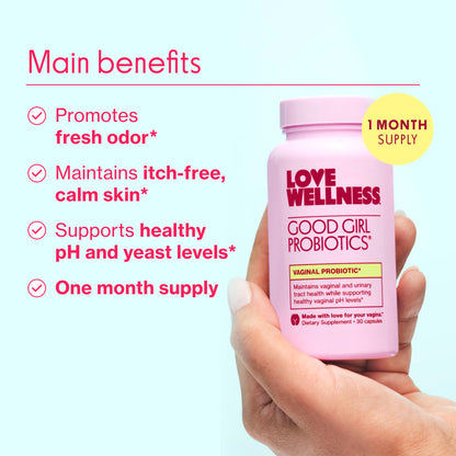 Love Wellness Good Girl Probiotics & Healthy V Vitamin | Women's Wellness Duo