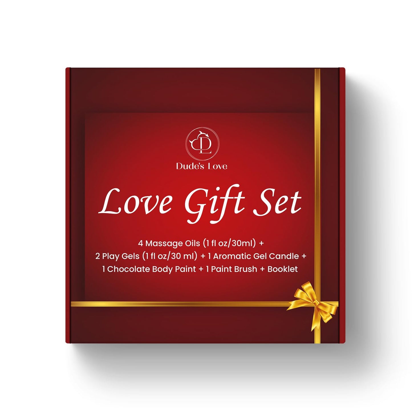 Love Gift Set – Organic Massage Oils & Chocolate Body Paint for Couples