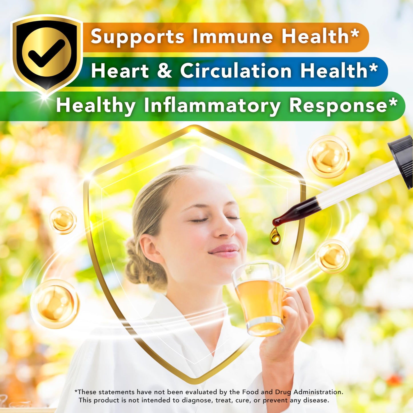 LOVITA Bee Propolis Liquid Extract 500mg – 5:1 Resin Drops, 18% Bioflavonoids