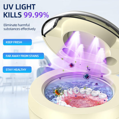 Ultrasonic Retainer Cleaner 200ml, 45kHz, 4 Modes, Light Yellow