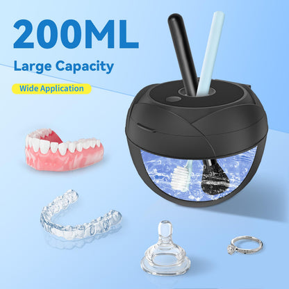 Ultrasonic Retainer Cleaner 45kHz – 4 Modes, 200ml, Denture & Jewelry