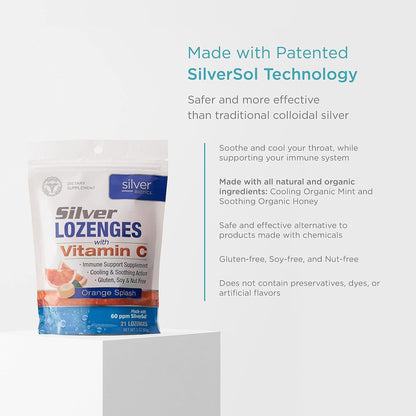 Silver Biotics Colloidal Silver Lozenges – 60 ppm SilverSol Ag₄O₄ | Immune Support