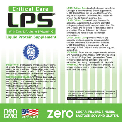Nutritional Designs LPS Liquid Collagen & Whey Protein – Sugar-Free, Non-GMO, Honey Vanilla