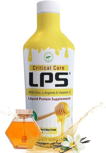 Nutritional Designs LPS Liquid Collagen & Whey Protein – Sugar-Free, Non-GMO, Honey Vanilla