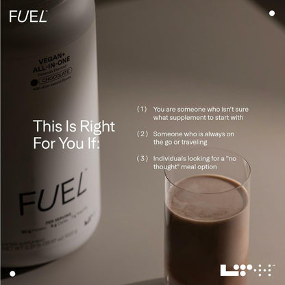 LTH Fuel Vegan & All-in-One - 30g Plant-Based Protein (Chocolate), 20 Servings