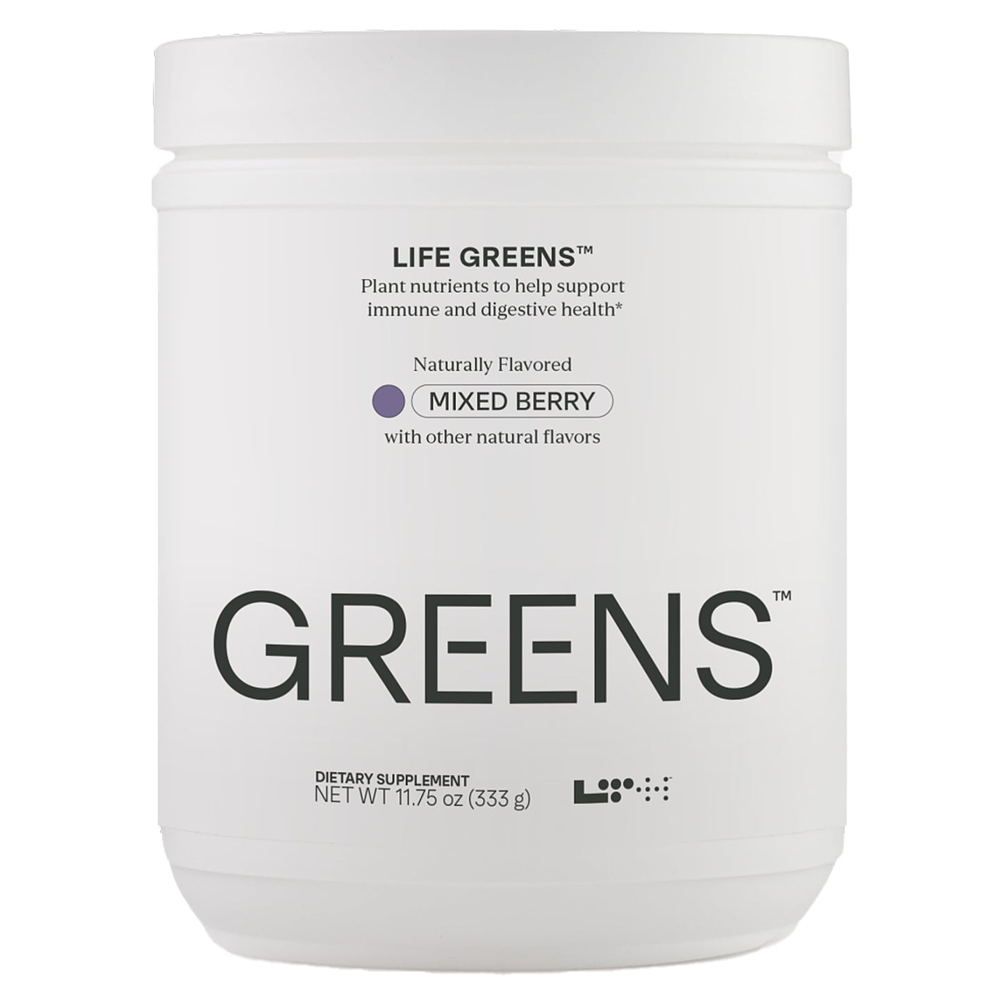 LTH Life Greens – Probiotic Superfood Powder with Enzymes & Fiber (Mixed Berry, 30 Servings)