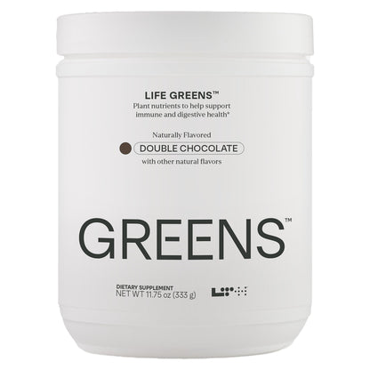 LTH Life Greens - Probiotics, Enzymes & Fiber - Double Chocolate (30 Servings)