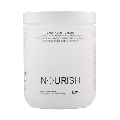 LTH Nourish Multi Plus Greens - Daily Greens Powder with Probiotics & Ashwagandha | 30 Servings