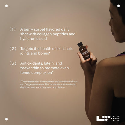 LTH Rewind Collagen Elixir - Trusted by Life Time Members - with Collagen Peptides, Hyaluronic Acid & Antioxidants - Supports Hair, Skin, Joint & Bone Health - Berry-Sorbet, 30 ml (15 Pack)