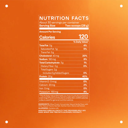 LTH Whey Protein - Grass-Fed Whey Protein Powder with Amino Acids | Lean Muscle & Recovery - Vanilla, 930 Grams