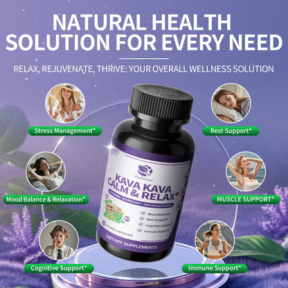 Lukaree Kava Kava Root Extract Liposomal Capsules with L-Theanine – 2 Pack