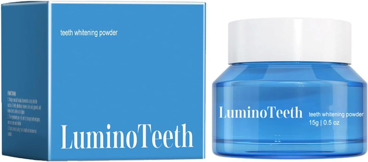 Lumino Teeth™ Teeth Whitening Deluxe Powder | Natural Whitener | Breath Freshness | Fluoride-Free
