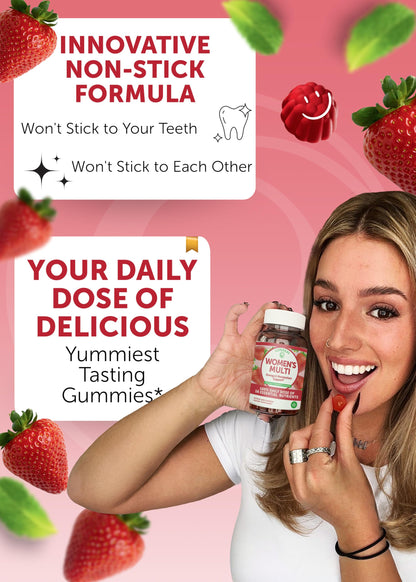 Lunakai Vitamin B12 & Women's Multivitamin Gummies Bundle - 3000mcg Methylcobalamin, 16 Essential Vitamins, 30 Days