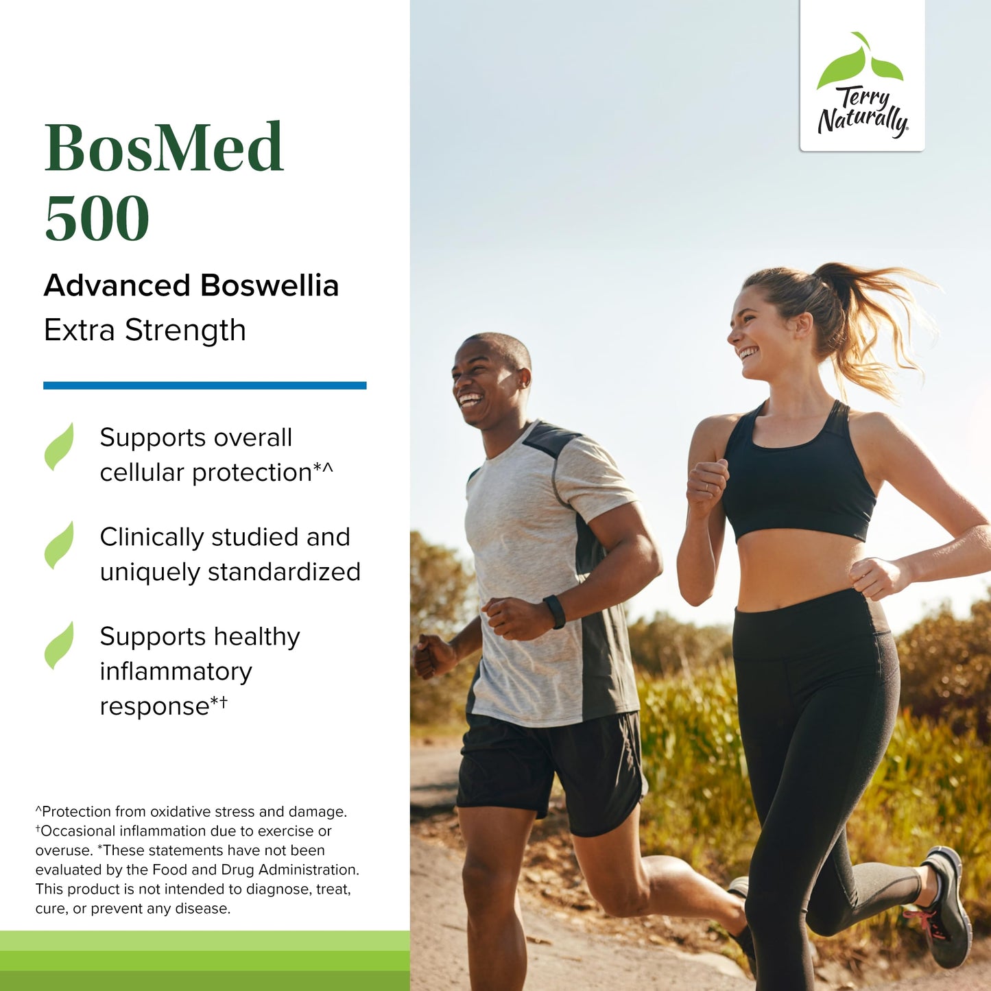 Terry Naturally BosMed 500 Extra Strength – Boswellia Serrata for Lung Support (Pack of 2)