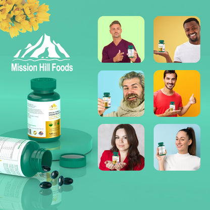 Lutein 20mg & Zeaxanthin — 6-in-1 Vision Protection (120 Softgels)