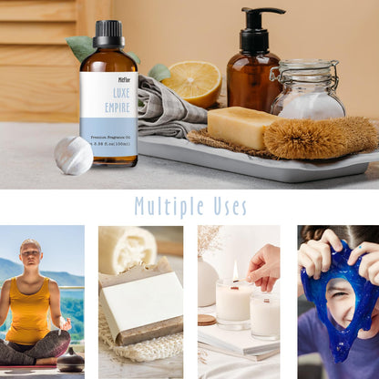 MitFlor Luxe Empire Fragrance Oil – 100ml Premium Scent for Candles, Soaps & Diffusers