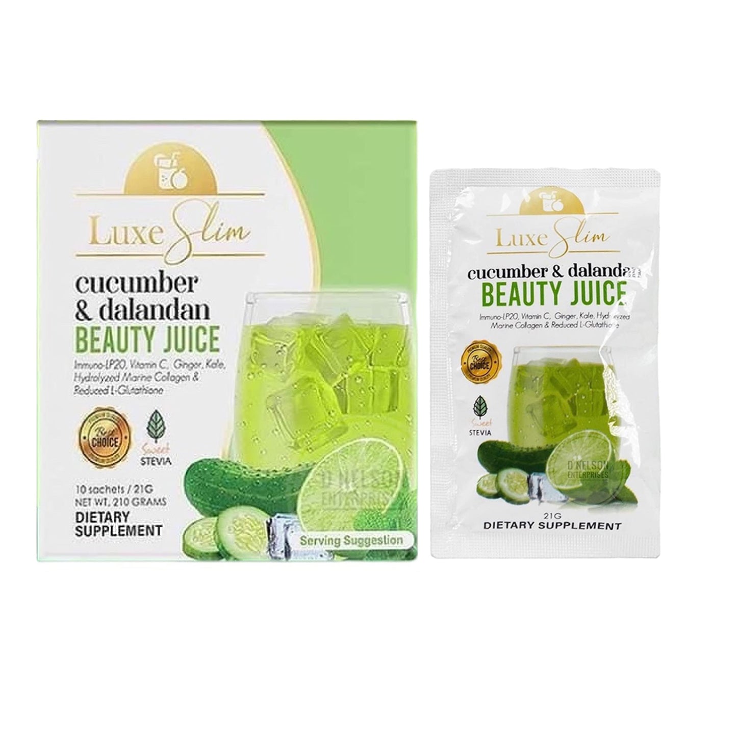 Luxe Slim - Cucumber & Dalandan Beauty Juice (10 x 21g)