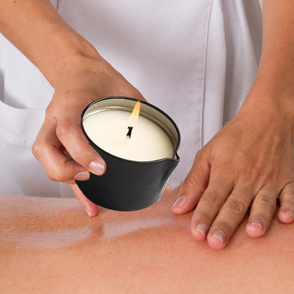 LUXMASA All Natural Soy Wax Massage Candle – Cream Cherry Scent, 2.35 oz