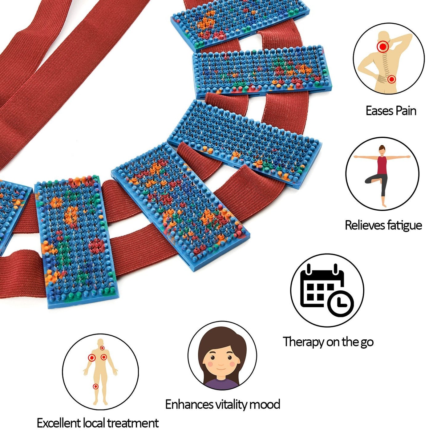 LYAPKO Acupuncture Belt KID 3.5 AG – 960 Needles, 6 Plates, Adjustable Belts