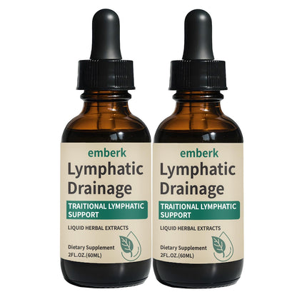 Lymphatic Drainage Drops – 2000mg Herbal Blend with Elderberry & Echinacea | Immune Support & Detox (2 fl oz, 2 pcs)