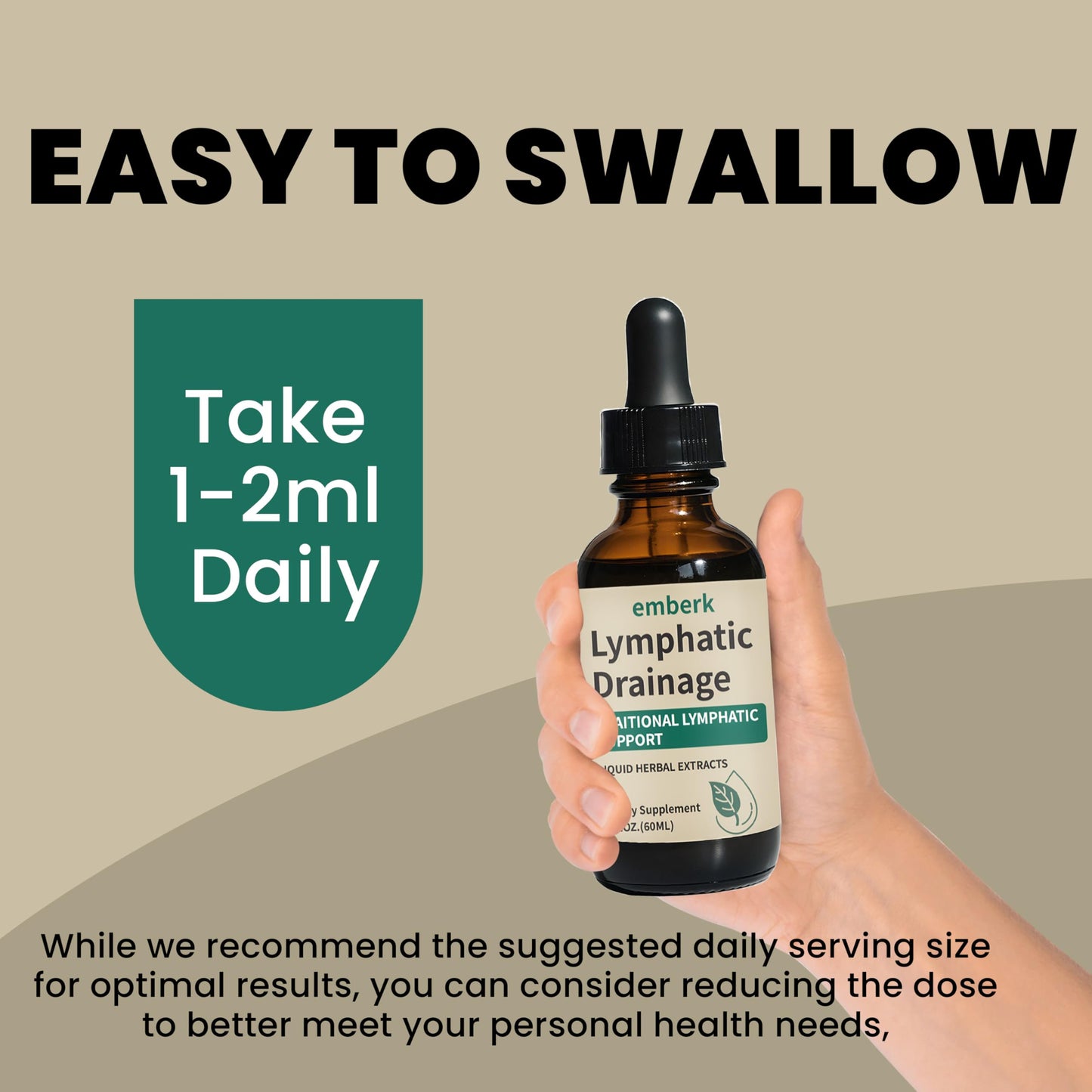 Lymphatic Drainage Drops – 2000mg Herbal Blend with Elderberry & Echinacea | Immune Support & Detox (2 fl oz, 2 pcs)