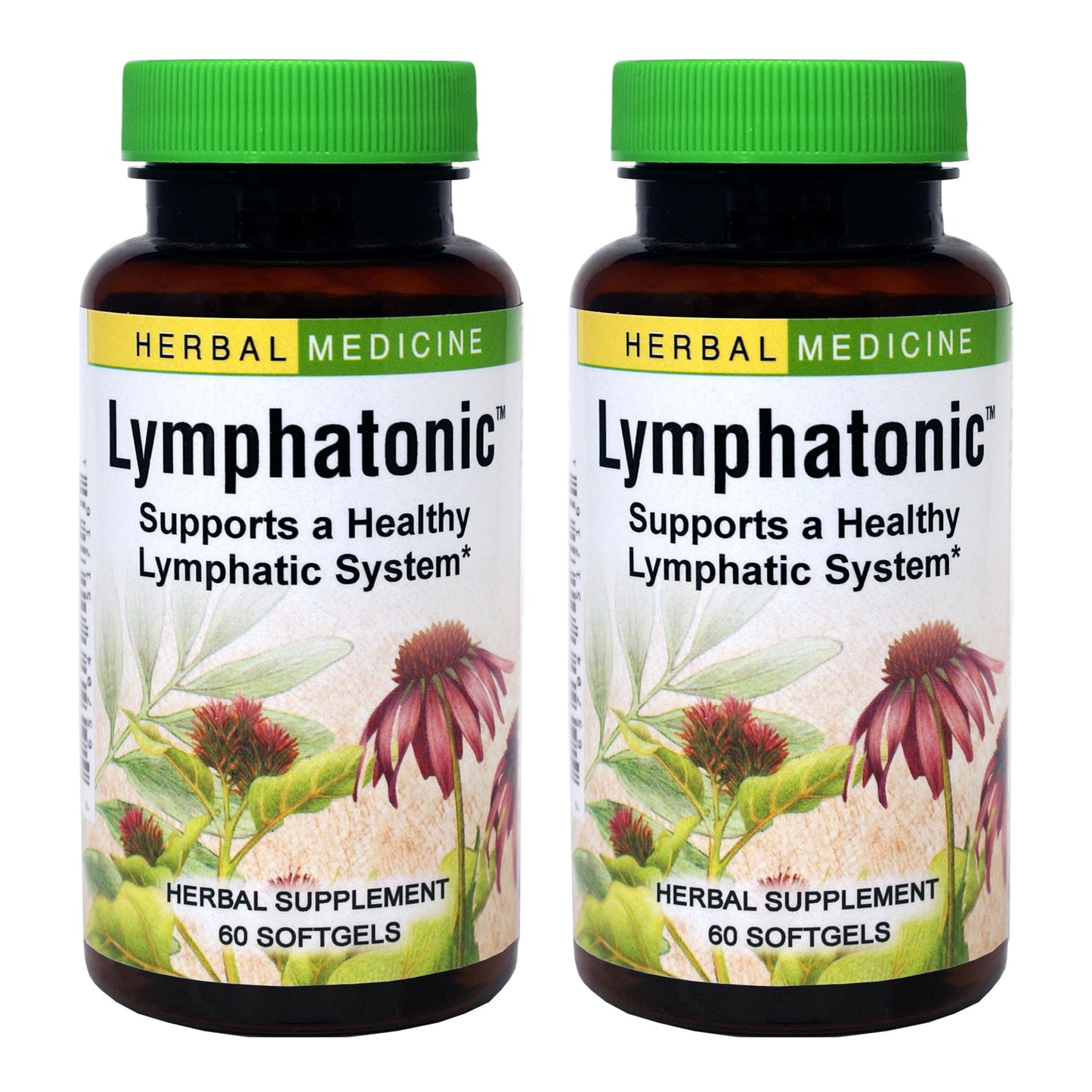 Herbs Etc. Lymphatonic Softgels – Lymphatic System Support, Gluten-Free, 60 Softgels (2 Pack)