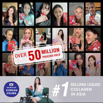 m2 Liquid Collagen Drink – 6000mg Super Concentrate, 68% More Collagen in 24h (8pk)