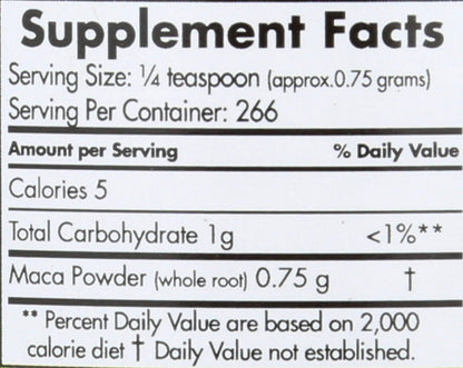 Maca Magic Organic Black Maca Powder - Raw 7.1 oz