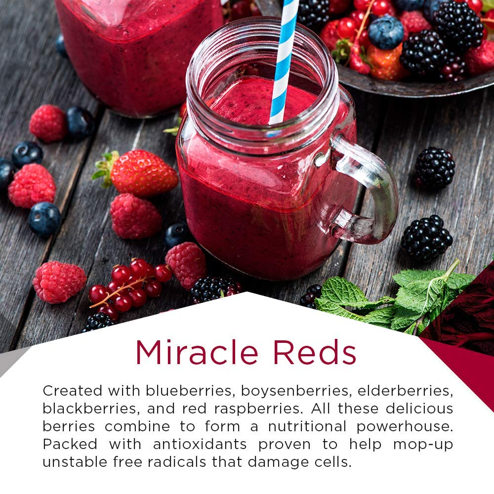 MacroLife Naturals Miracle Reds – 19-Superfruit Powder with Probiotics & Enzymes