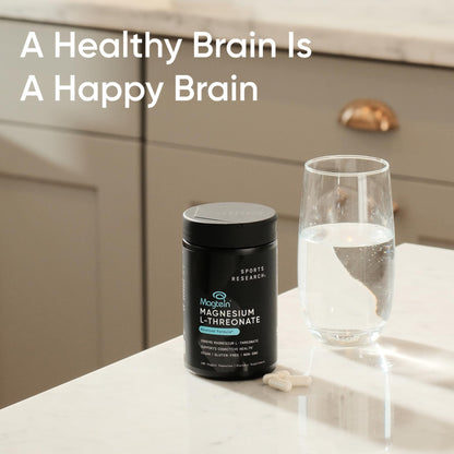Sports Research Magtein Magnesium L-Threonate Capsules – Brain Health & Cognition