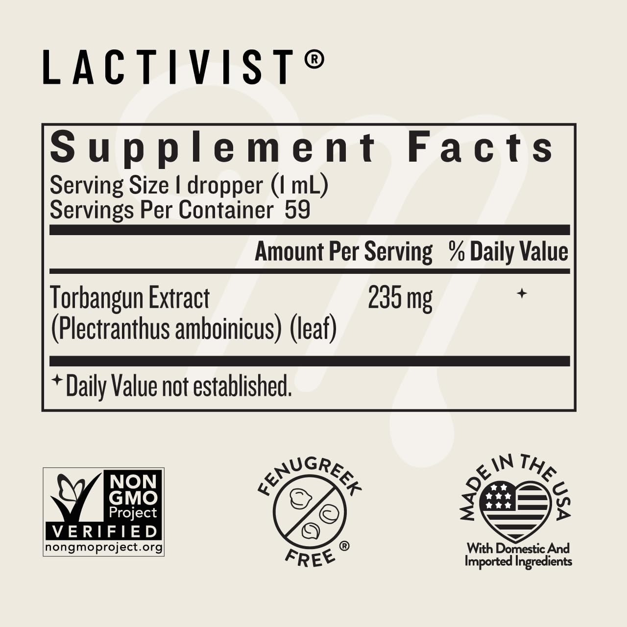 Legendairy Milk Lactivist Drops – Organic Torbangun Lactation Support, Alcohol Free, Made in USA