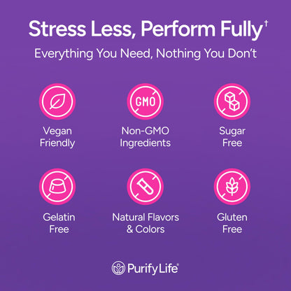 Purify Life Sugar-Free Rhodiola Rosea Gummies – 1500mg/Serving | Adrenal Support, Mood & Energy
